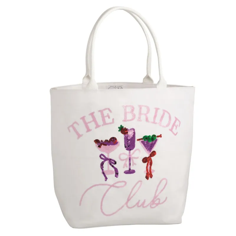 Pink Bride Sparkle Tote made by Zulily