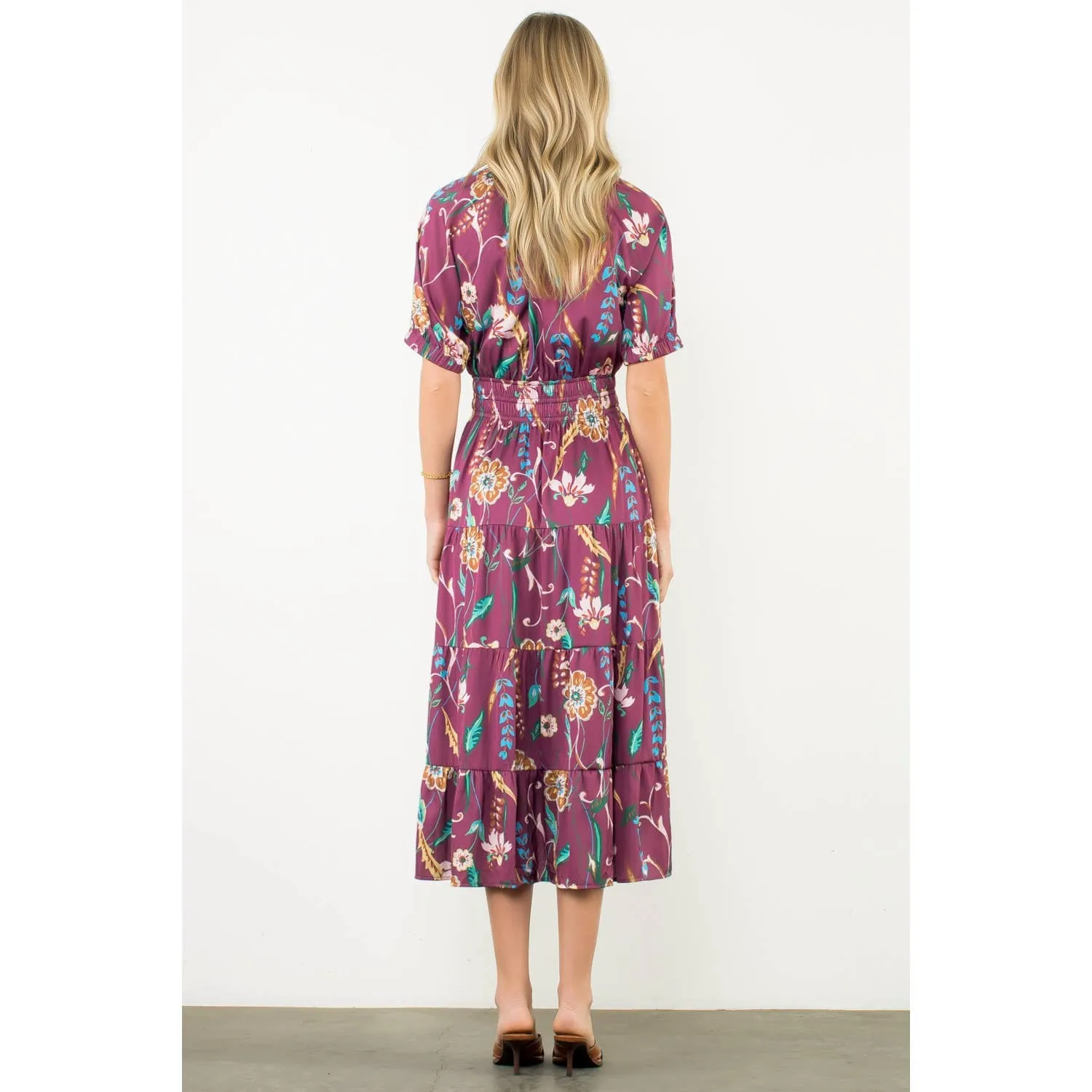 Presley-Smocked Waist Tassel Floral Maxi Dress sold by Zulily product image thumbnail 5