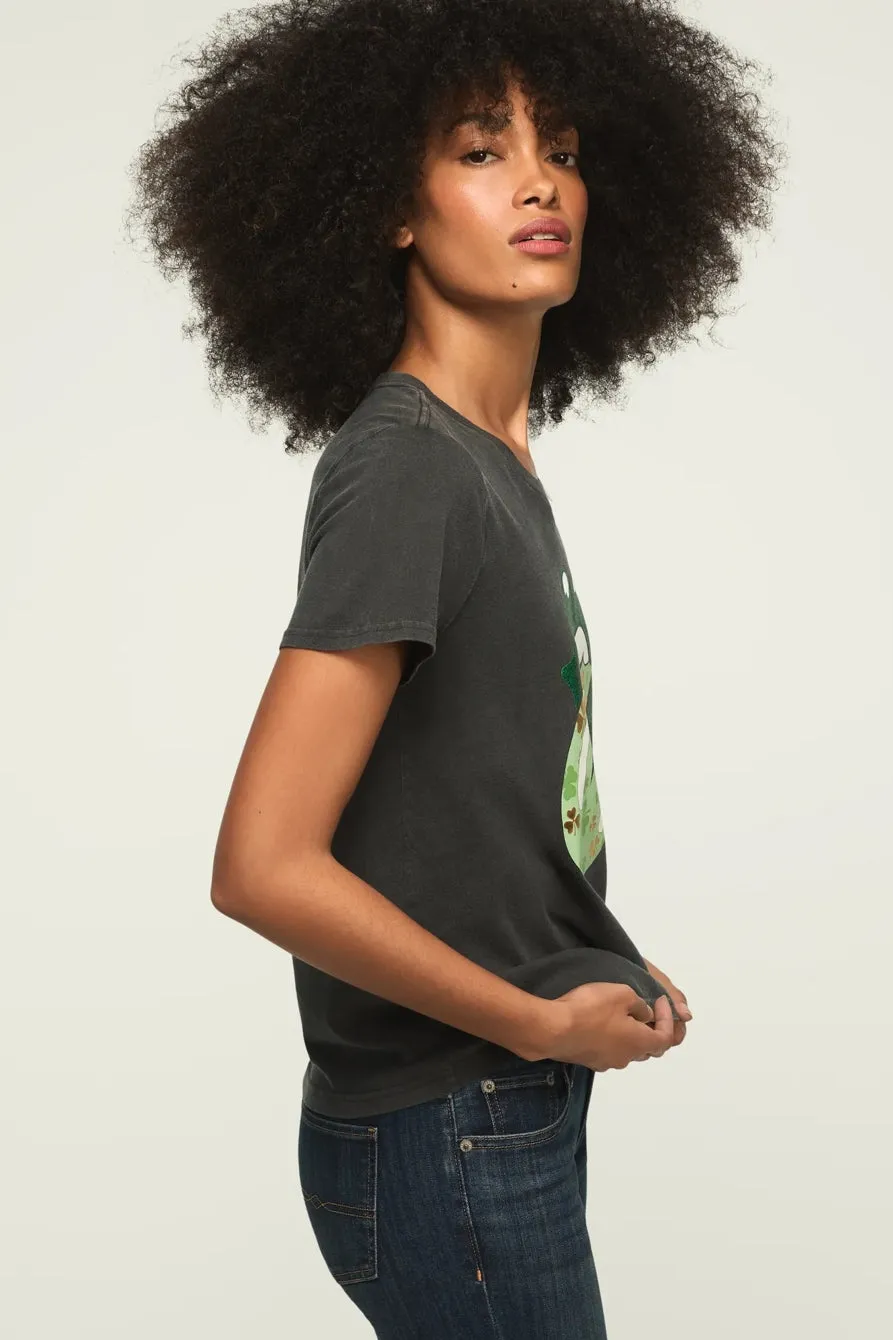 Lucky Brand Women's Rolling Stones Clover Lips Classic Crew sold by Zulily product image thumbnail 4