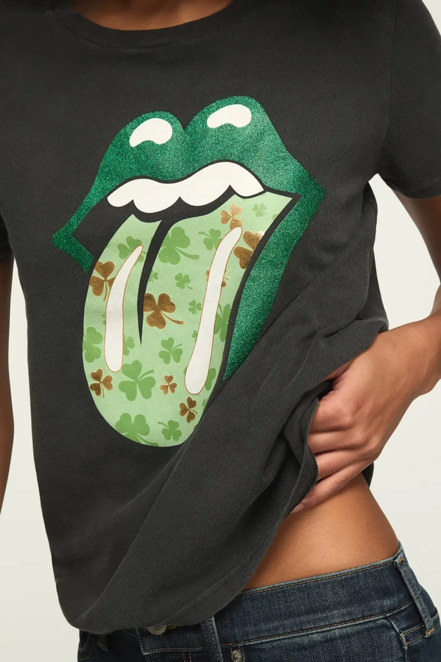Lucky Brand Women's Rolling Stones Clover Lips Classic Crew sold by Zulily product image thumbnail 2