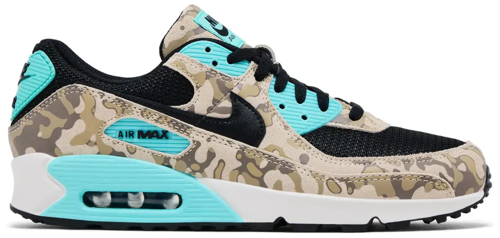 [if1721-100] Mens Nike Air Max 90 Premium 'aurora Green Camo' made by Nike