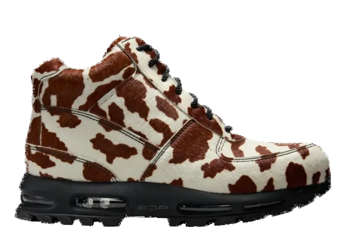 [io4635-100] Mens Nike Air Max Goadome Qs 'sail Cacao Wow Cow Print Pony Hair' made by Nike