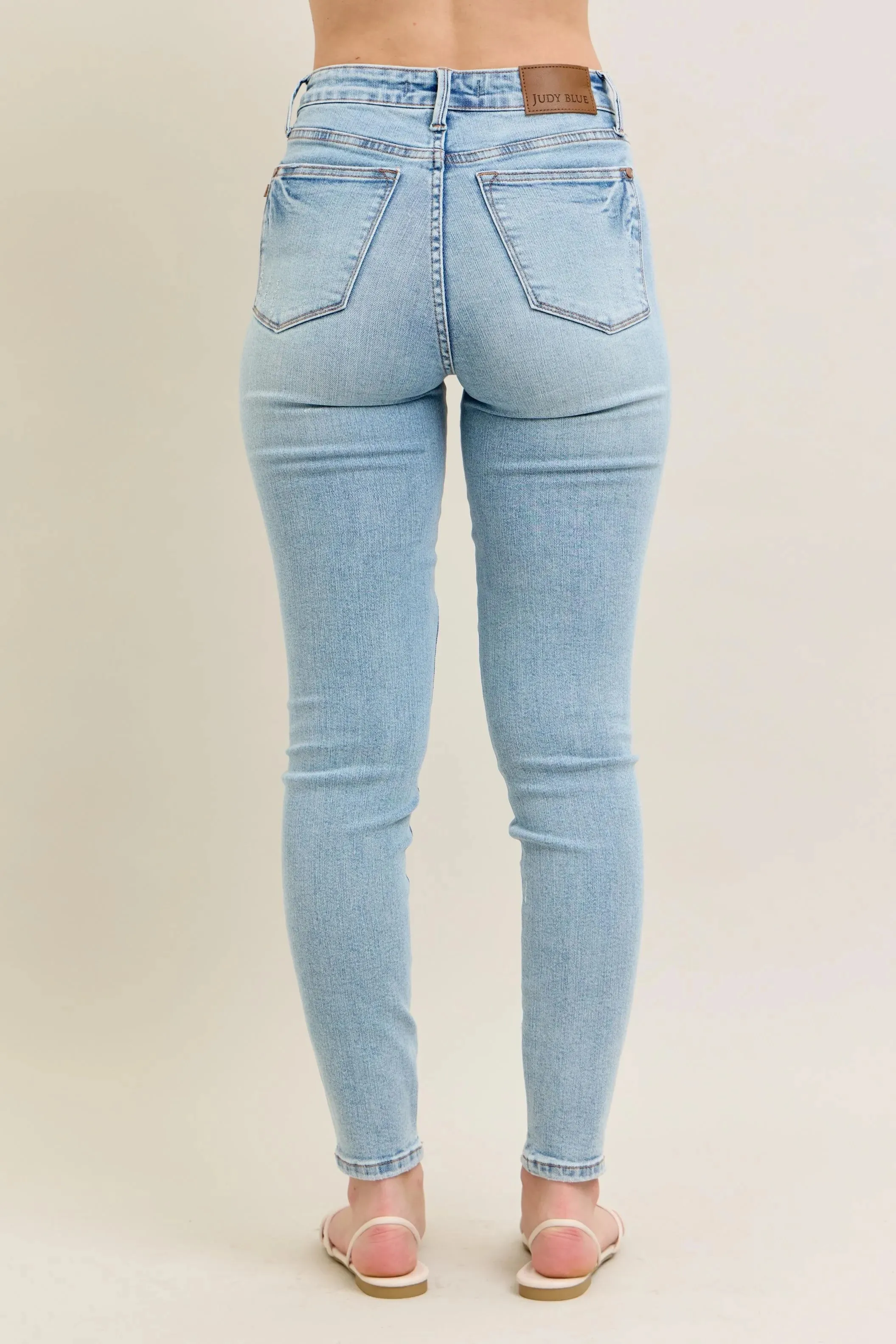 Judy Blue Full Size Mr Tummy Control Vintage Wash Skinny Jeans Plus Size sold by Zulily product image thumbnail 5
