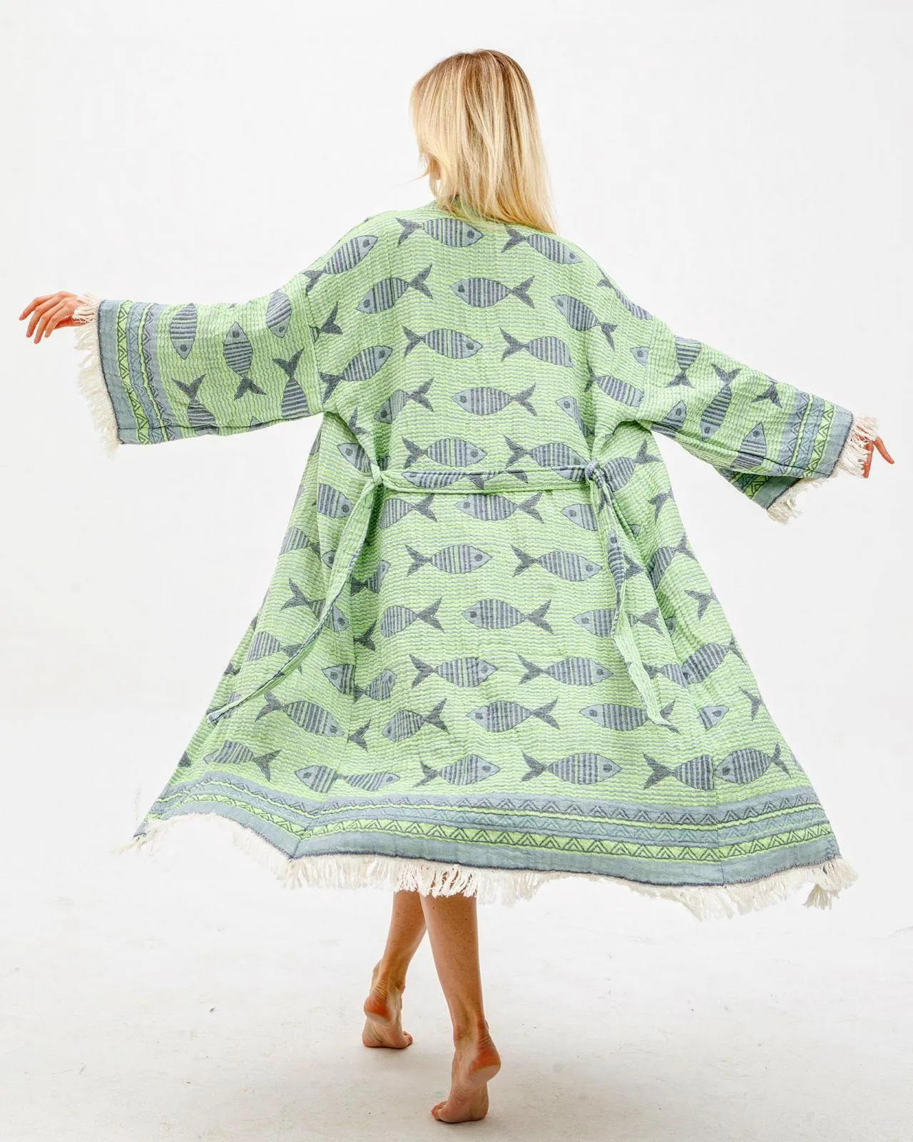 Fish Kimono sold by Zulily product image thumbnail 2
