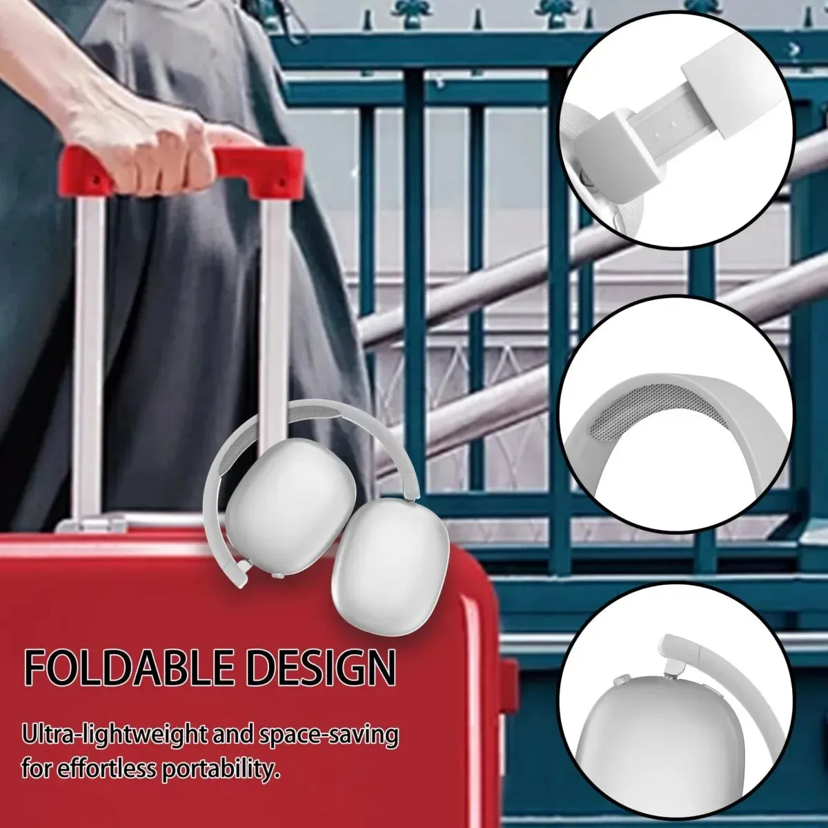 Foldable Wireless Headset with Rotary Control sold by Zulily product image thumbnail 5