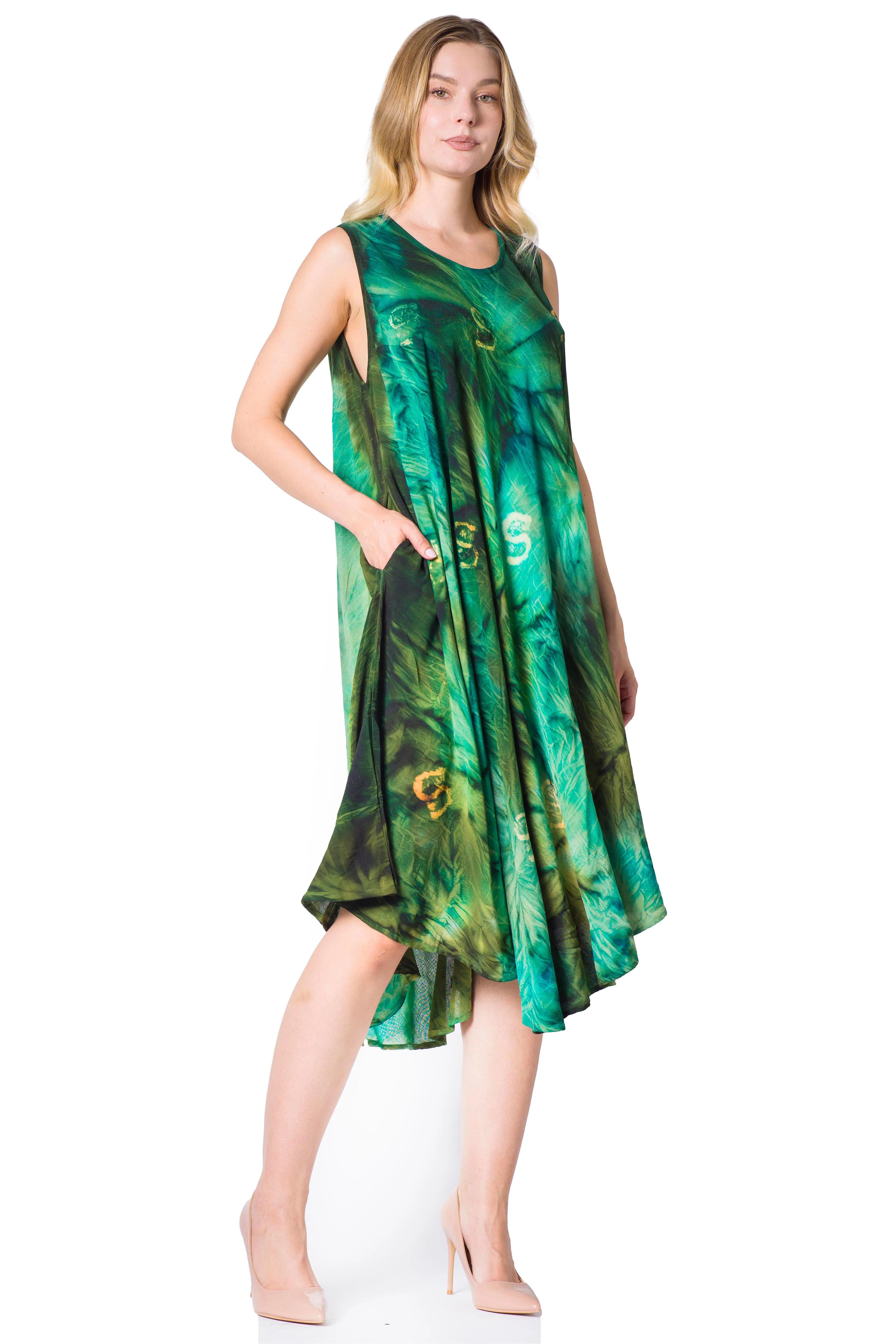 Sakkas Starlight Caftan Tank Dress / Cover Up sold by Zulily product image thumbnail 4