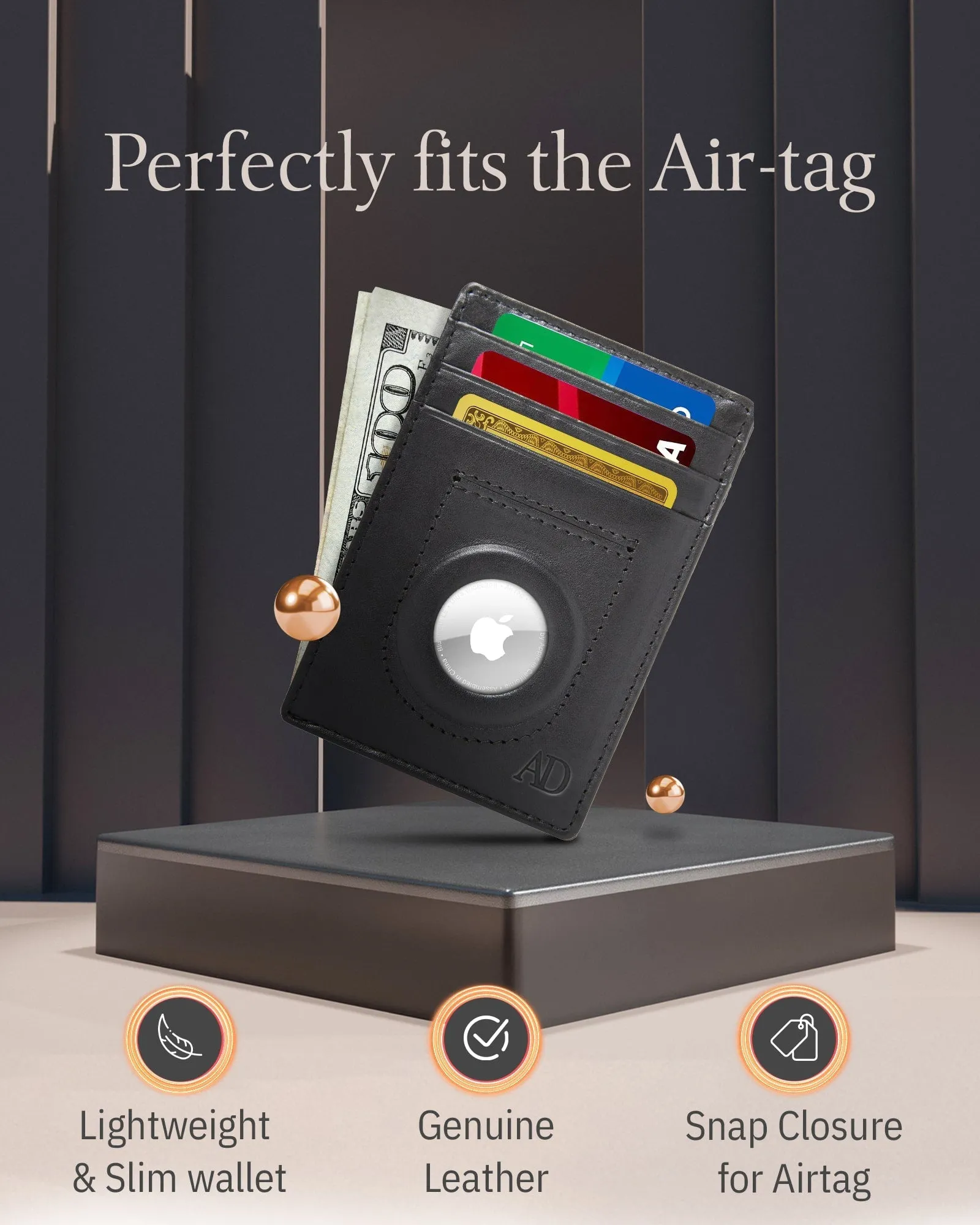 Slim Card Holder With Air Tag Holder sold by Zulily product image thumbnail 2