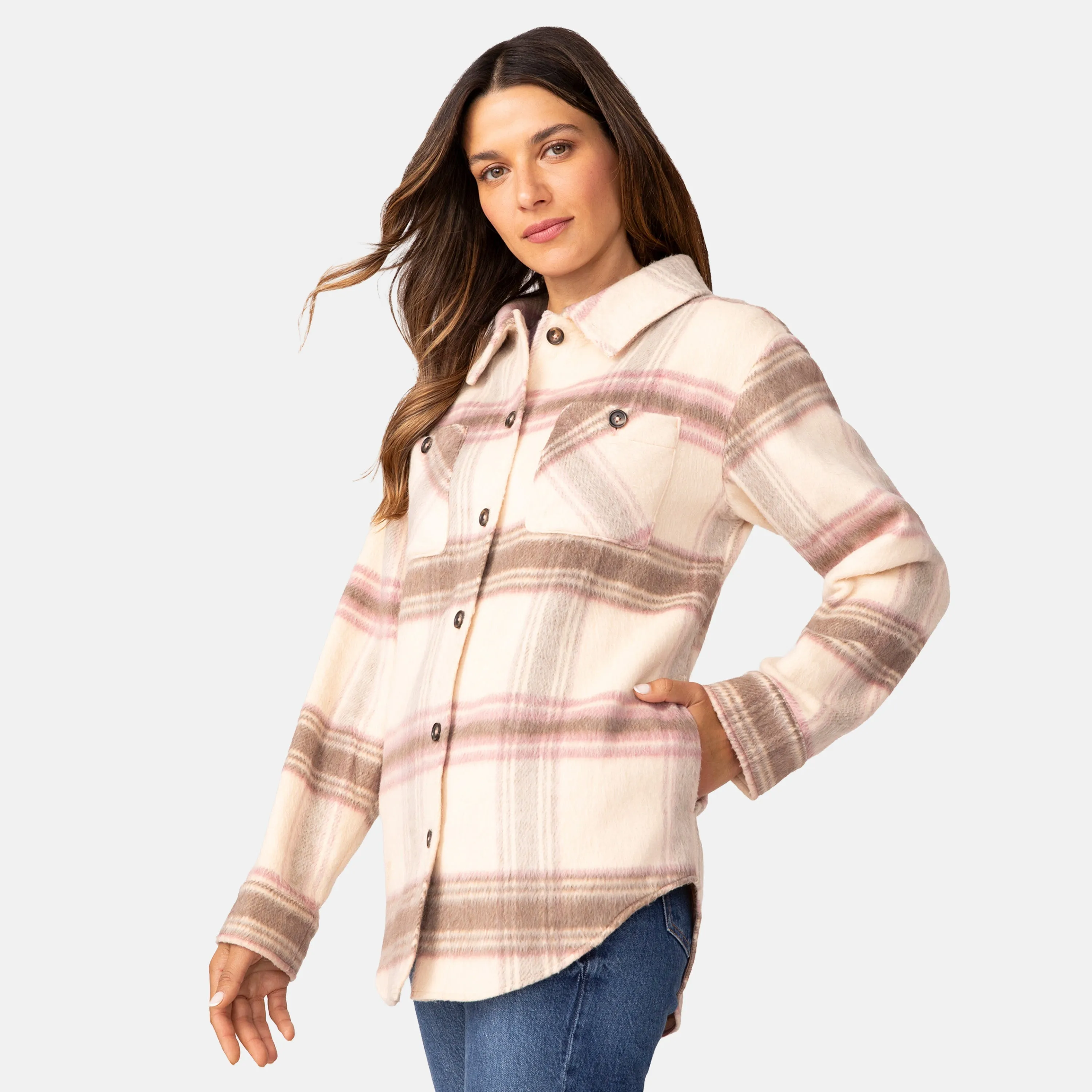 Women's Hayley Plaid Shacket sold by Zulily product image thumbnail 4