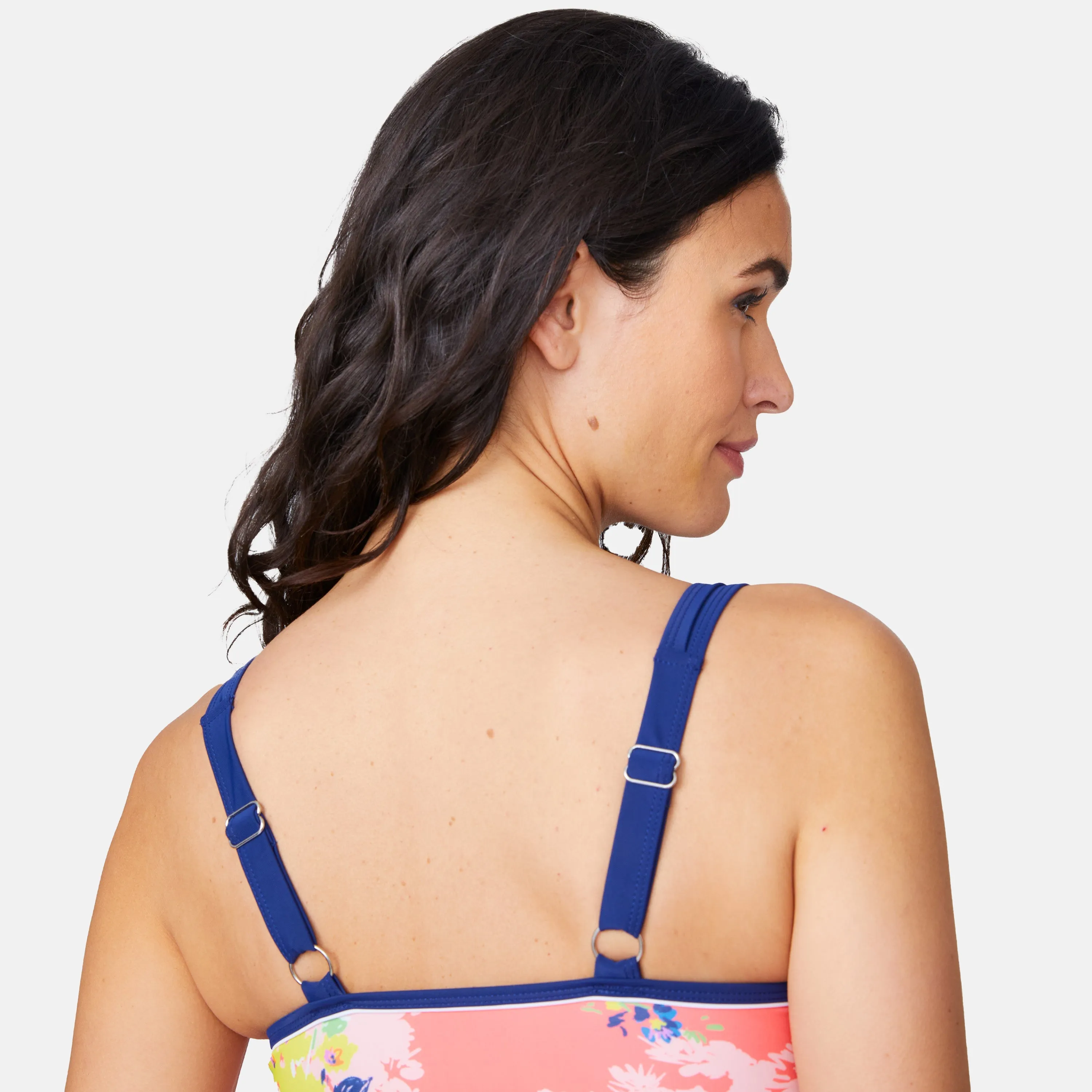 Women's Poolisde Bouquet Double Strap Tankini Top sold by Zulily product image thumbnail 3