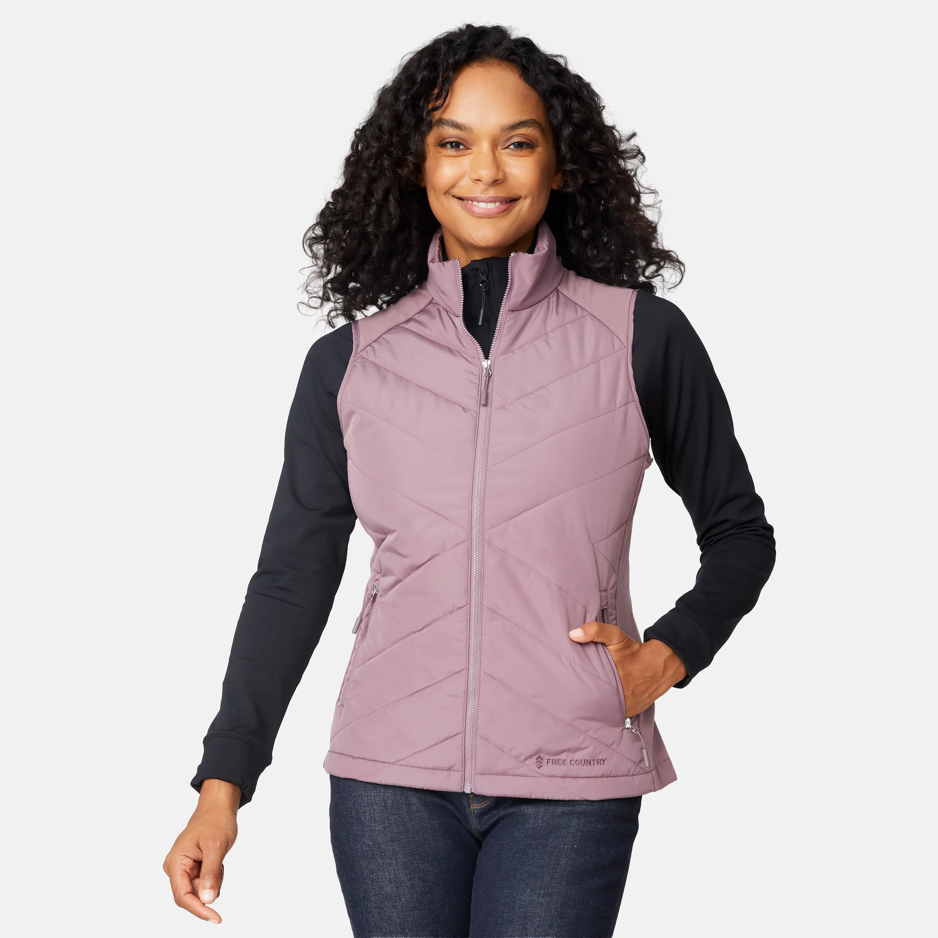 Women's Quilted Hybrid Vest sold by Zulily product image thumbnail 4