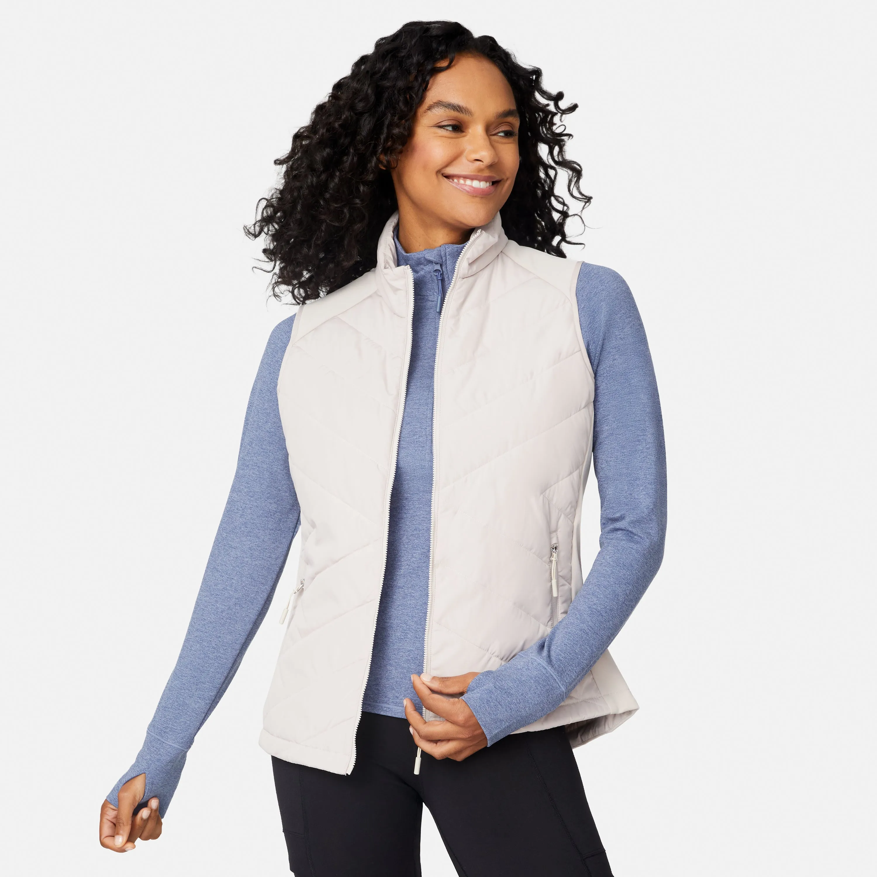 Women's Quilted Hybrid Vest sold by Zulily product image thumbnail 2