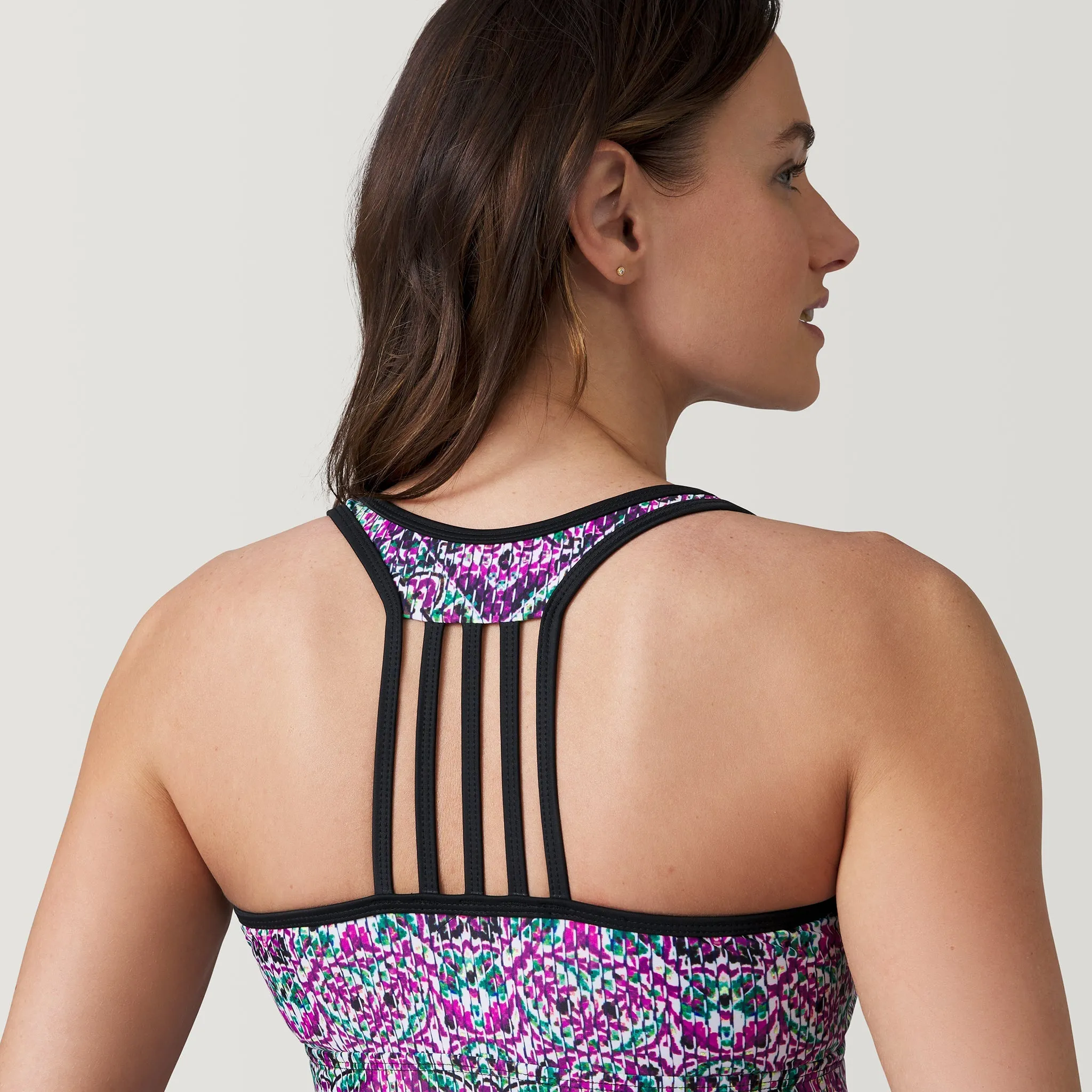 Women's Mosaic Mirage Lace Up Racerback Tankini Top sold by Zulily product image thumbnail 2