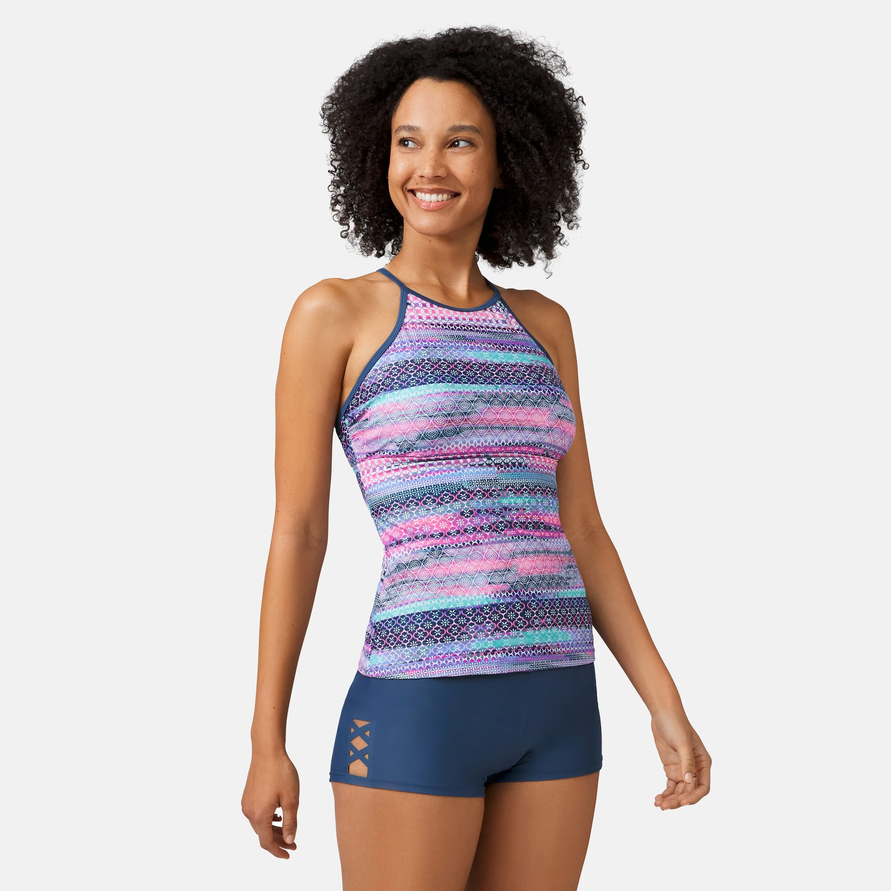 Women's Summer Haze High Neck Macrame Back Tankini Top sold by Zulily product image thumbnail 5