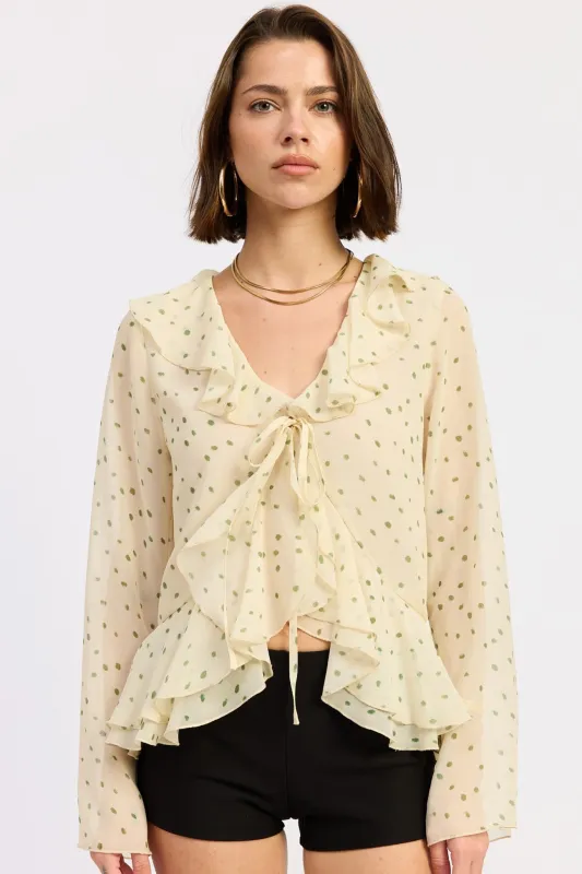 Betty Flutter Top made by emory park