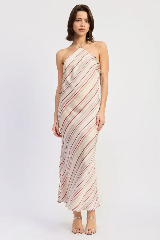 Dulcie Midi Halter Dress made by emory park