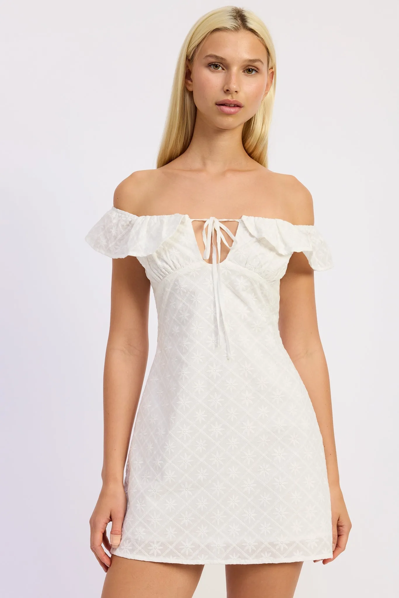 Grace Mini Off Shoulder Dress sold by Zulily product image thumbnail 4