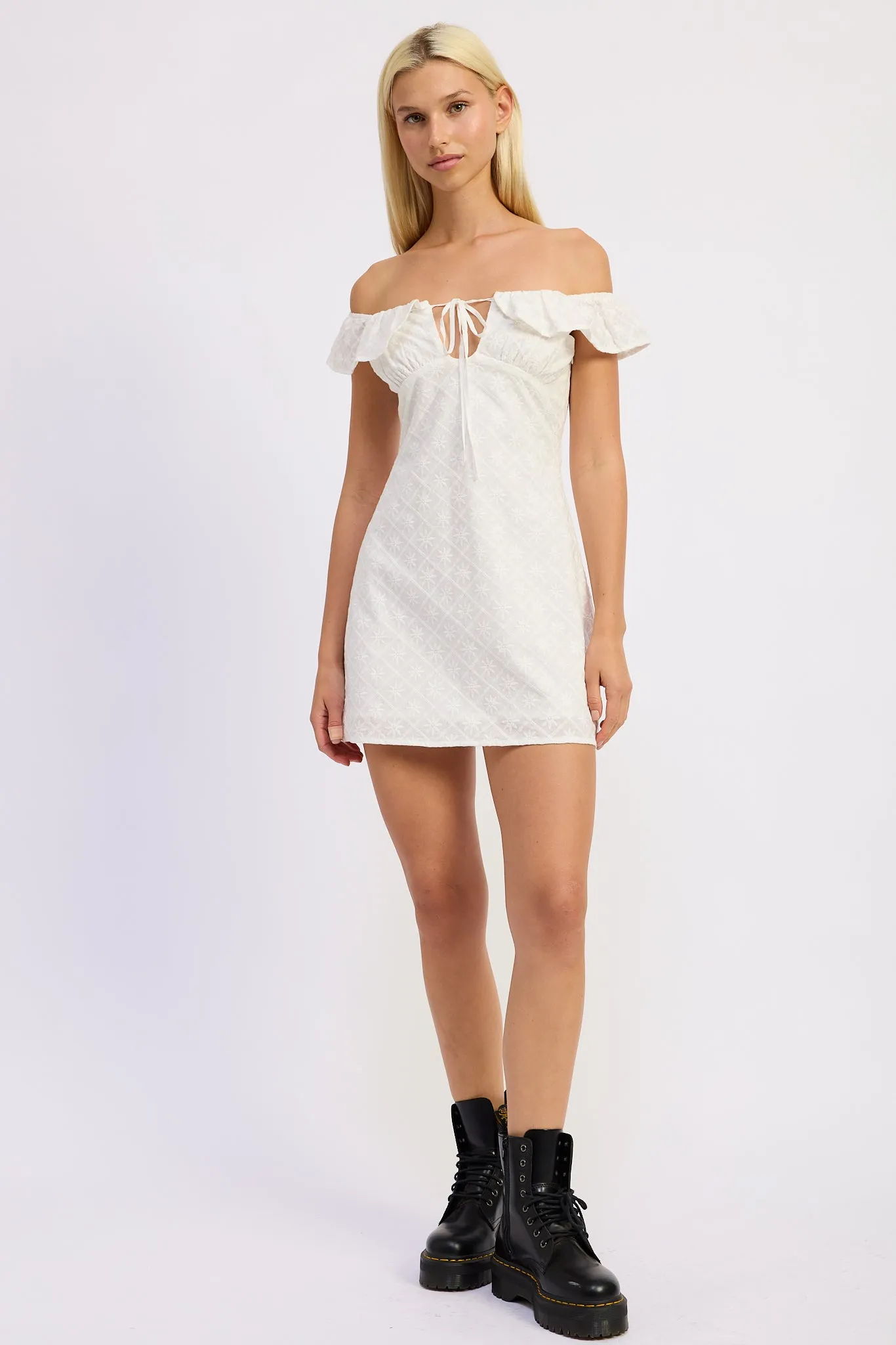 Grace Mini Off Shoulder Dress sold by Zulily