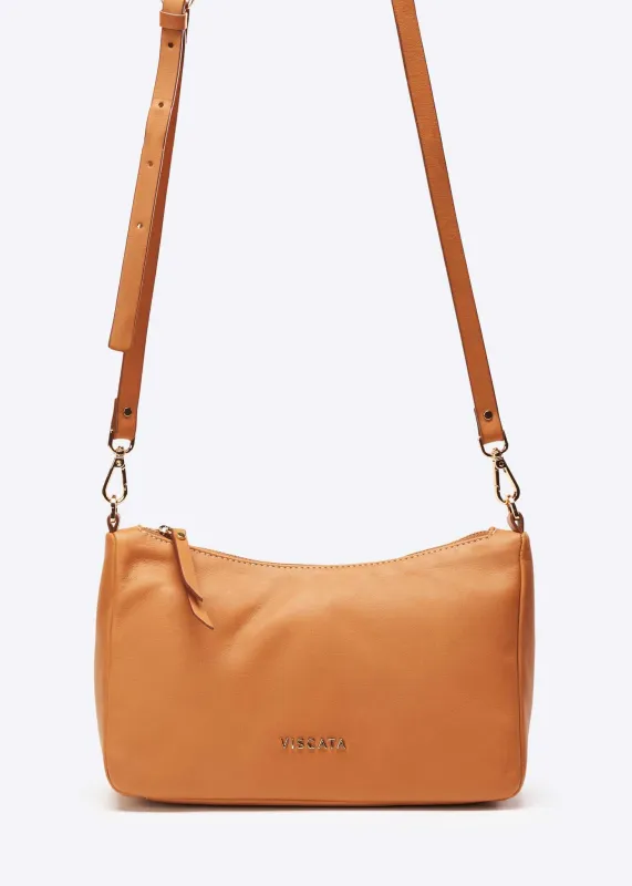 Viscata Nice Leather Crossbody Handbag made by Zulily