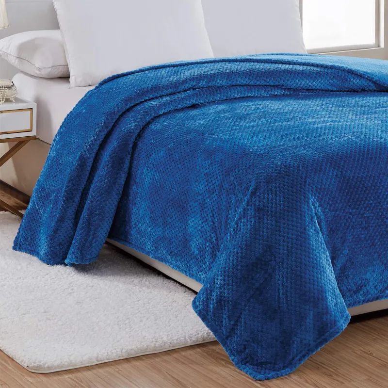 Luxury Home Microfleece Popcorn Fleece Blanket made by Zulily