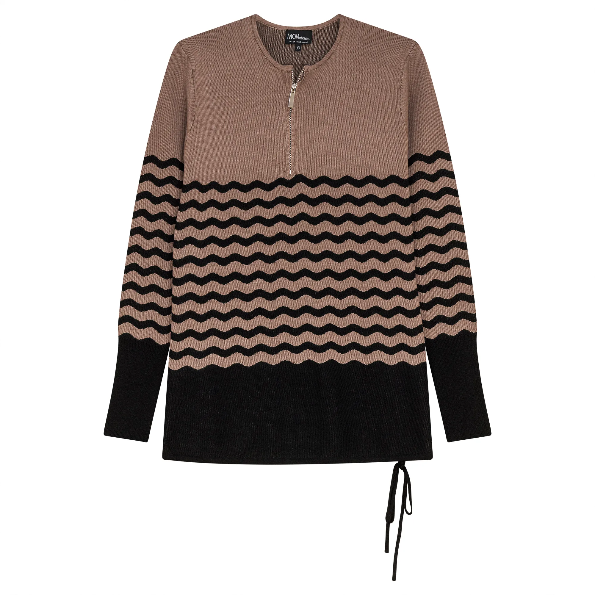 Maternity Color Blocked Henley Sweater sold by Zulily product image thumbnail 2