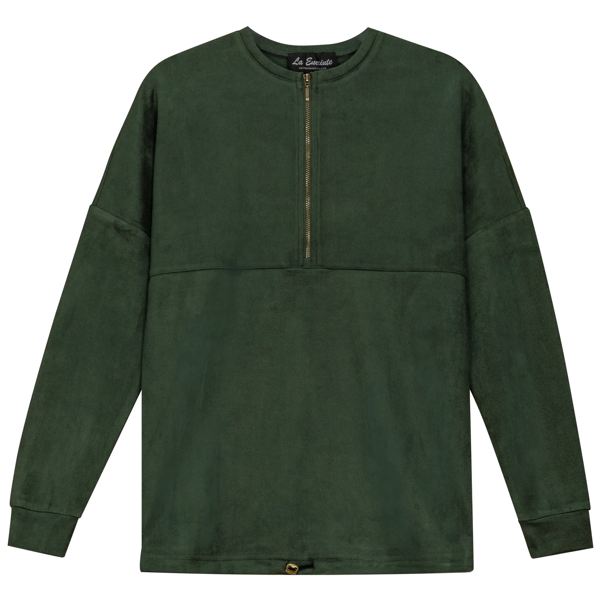 Maternity Henley Bungee Suede Top sold by Zulily product image thumbnail 3