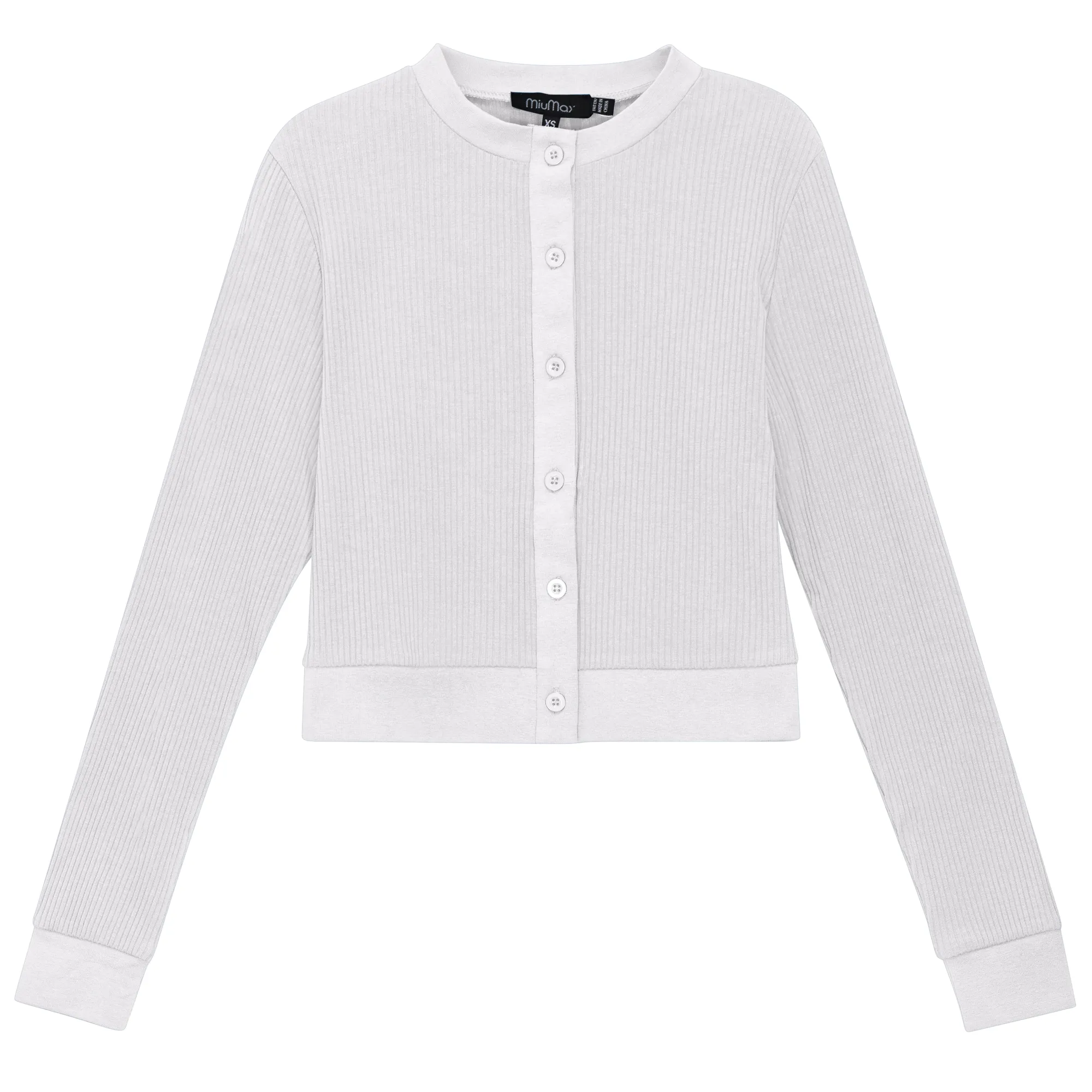 Maternity Ribbed Cropped Cardigan sold by Zulily product image thumbnail 2