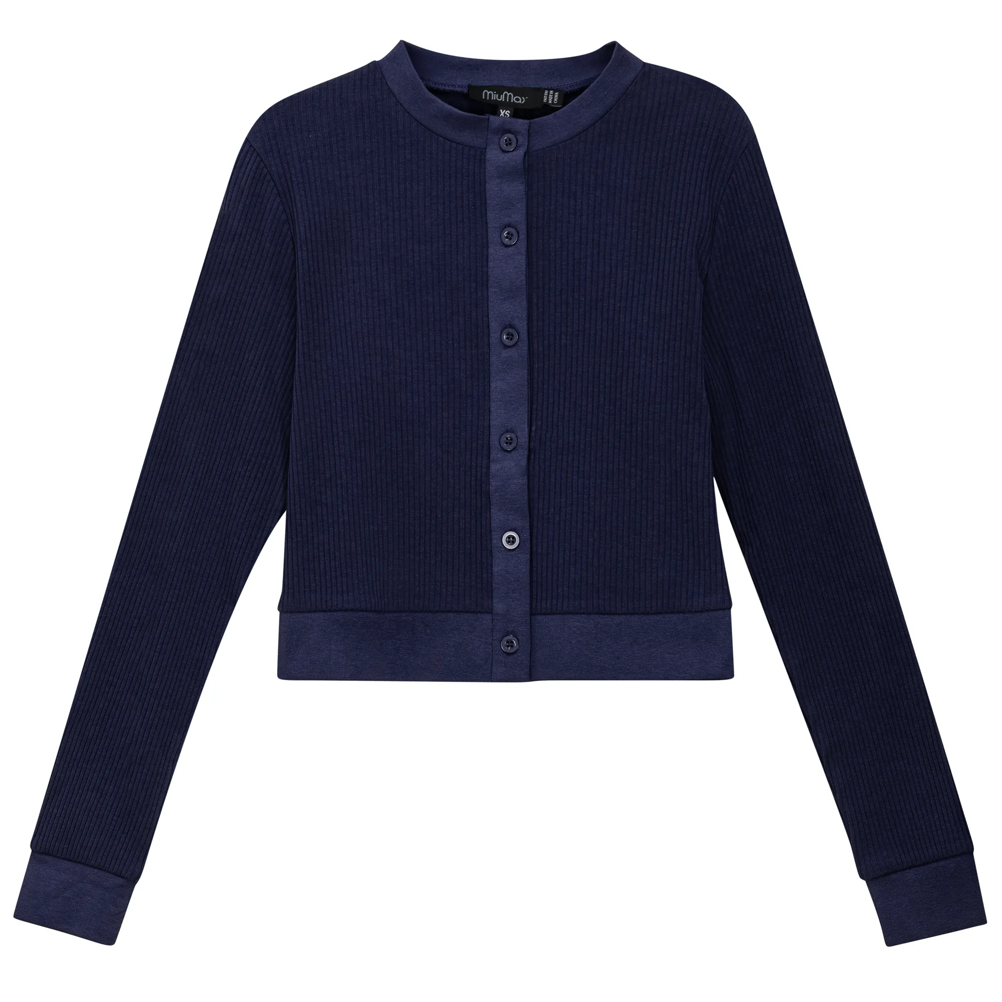 Maternity Ribbed Cropped Cardigan sold by Zulily product image thumbnail 3