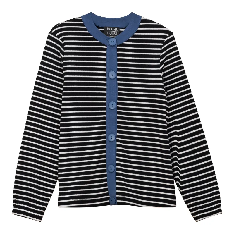 Maternity Striped Button Down Cardigan made by Zulily