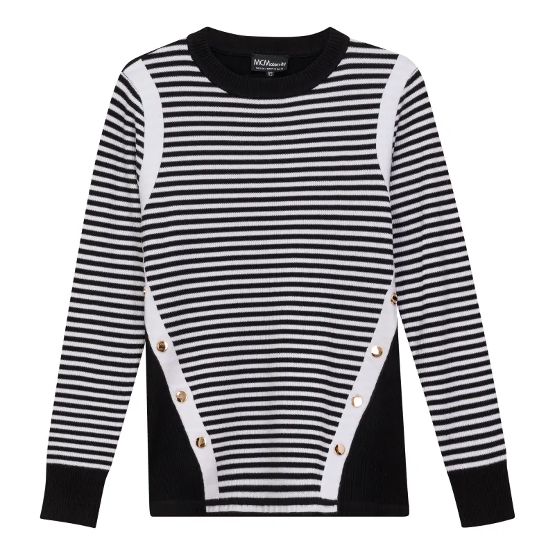 Maternity Stripped Sweater made by Zulily