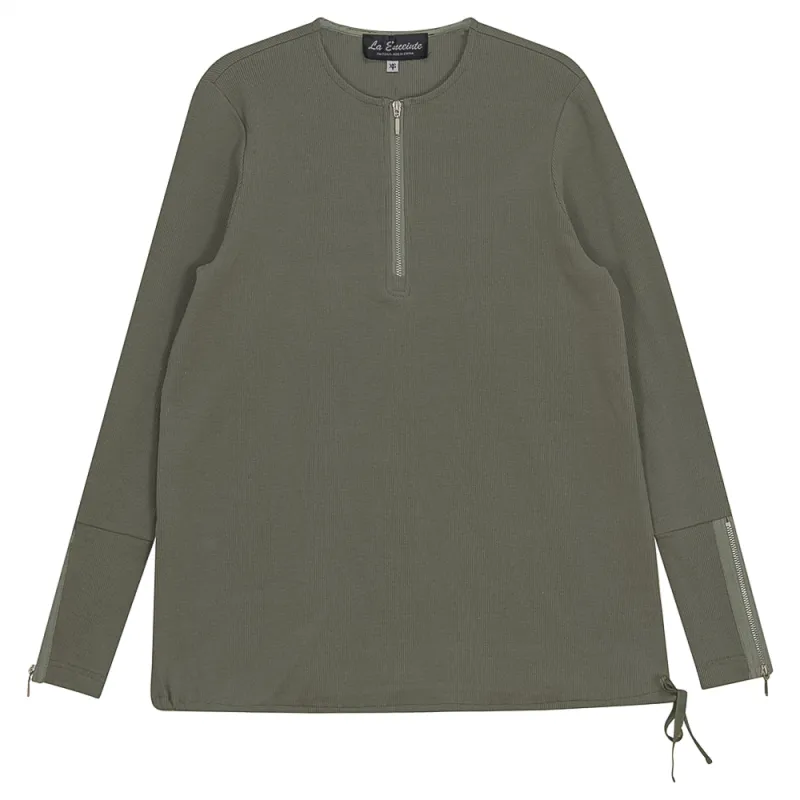 Ribbed Henley Maternity Top made by Zulily