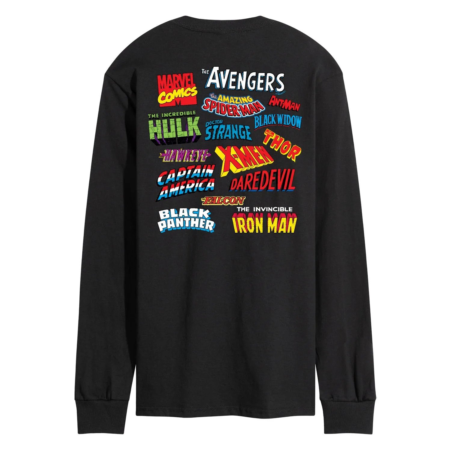 Marvel - Logo Collage - Men's Long Sleeve Graphic T-Shirt sold by Zulily product image thumbnail 2