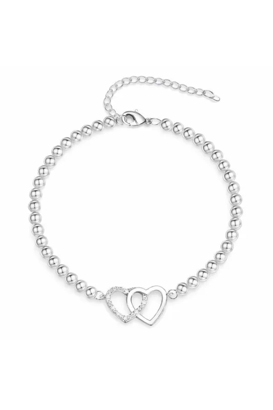 Crystal Heart Bead Bracelet made by Zulily