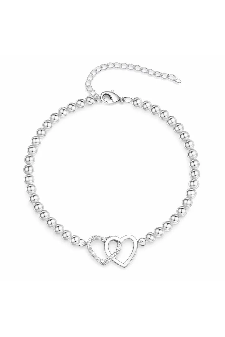 Crystal Heart Bead Bracelet sold by Zulily