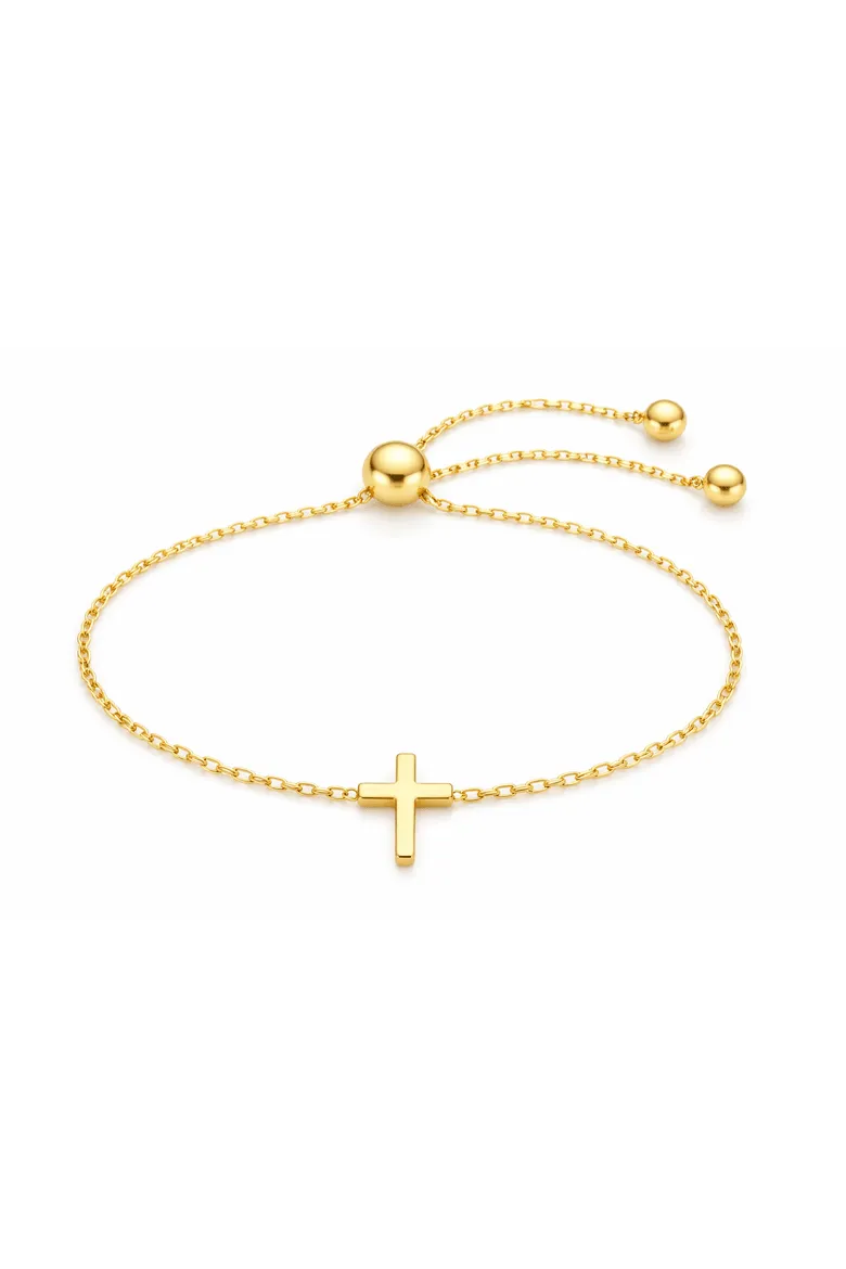 Adjustable Cross Bracelet sold by Zulily