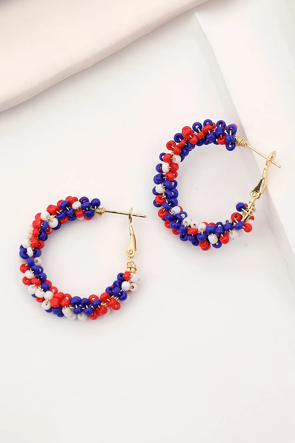 Threaded Pear Celebration Beaded Hoop Earrings sold by Zulily product image thumbnail 3