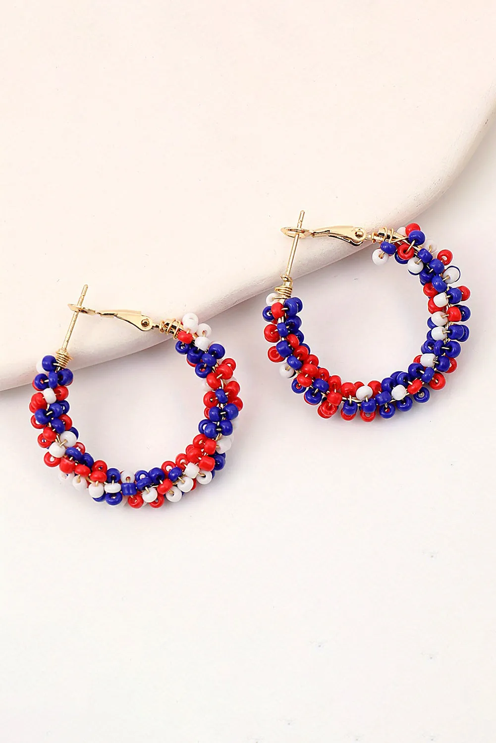 Threaded Pear Celebration Beaded Hoop Earrings sold by Zulily