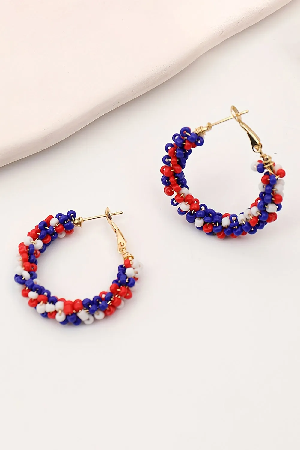 Threaded Pear Celebration Beaded Hoop Earrings sold by Zulily product image thumbnail 2
