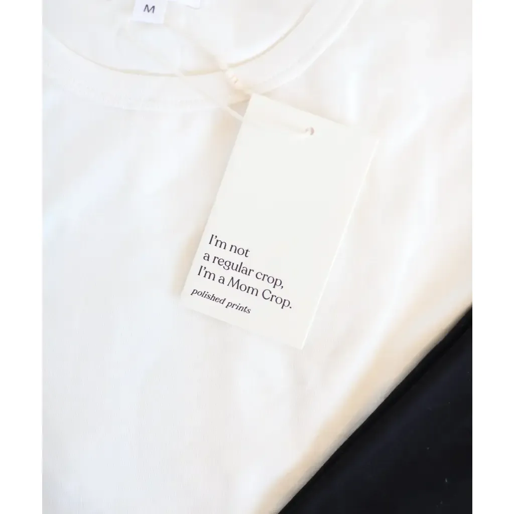The Mom Crop in Antique White sold by Zulily product image thumbnail 5