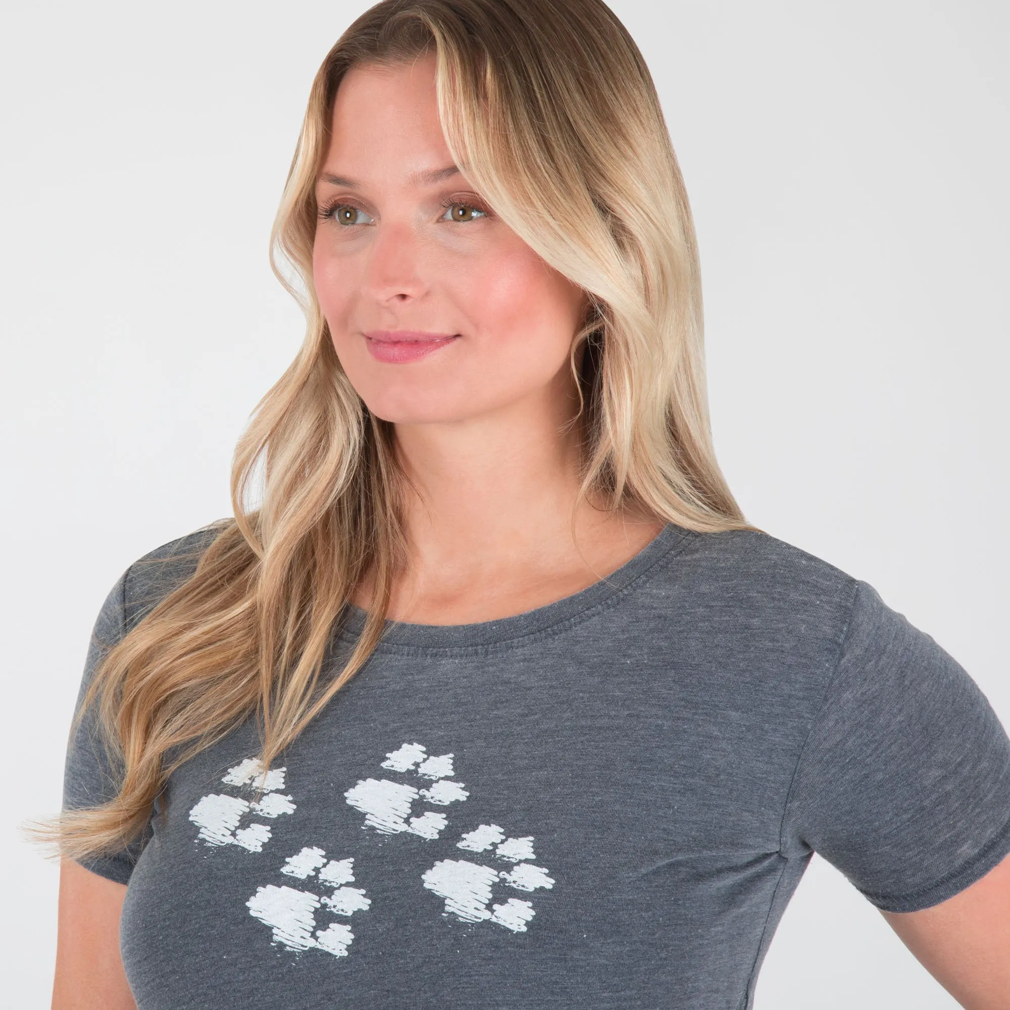 Walking Paws Ruched Short Sleeve Tee sold by Zulily product image thumbnail 3
