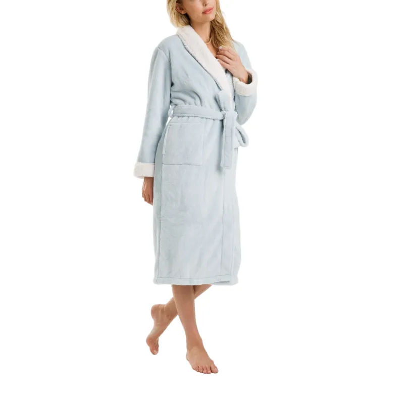 Cloud Soft Sherpa Fleece Robe made by Zulily