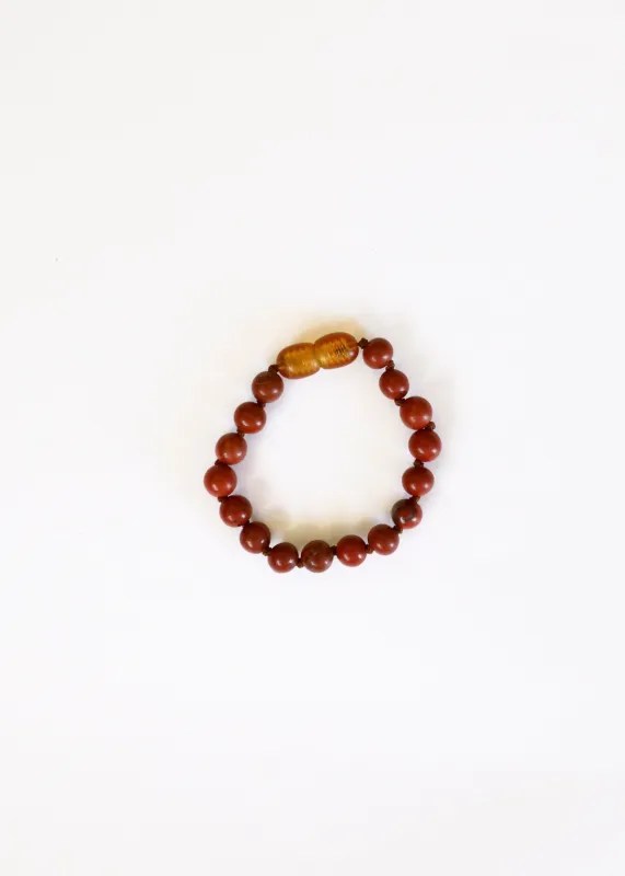 Pure Gemstone + Red Jasper || Anklet or Bracelet made by Zulily