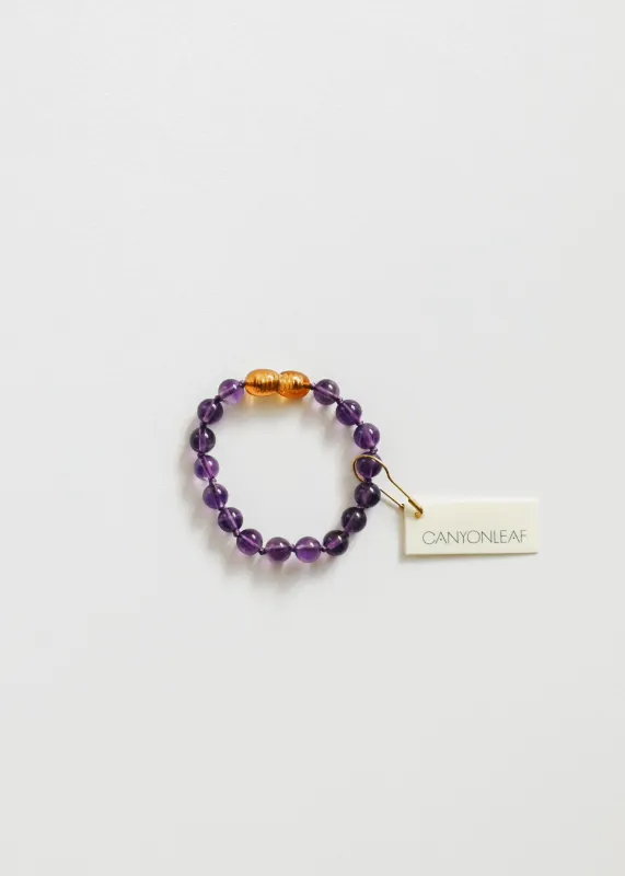 Pure Gemstone + Amethyst || Anklet or Bracelet made by Zulily
