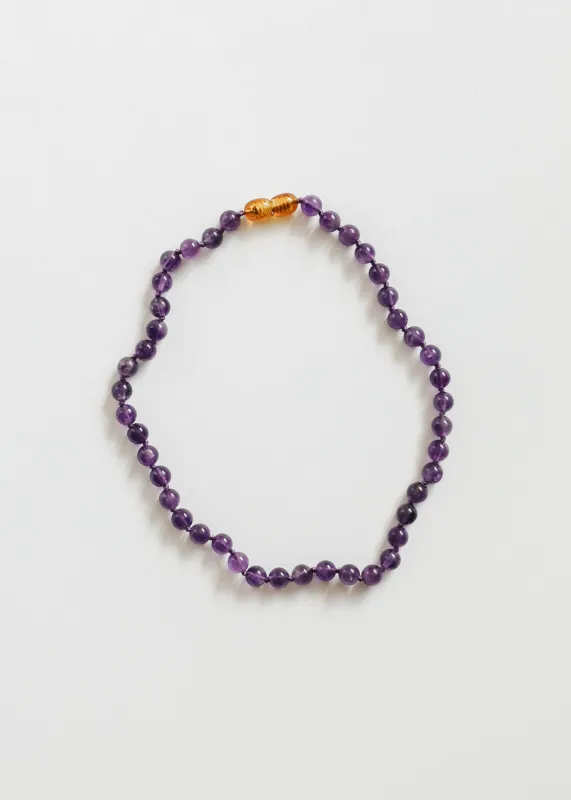 Pure Gemstone + Amethyst || Necklace made by Zulily