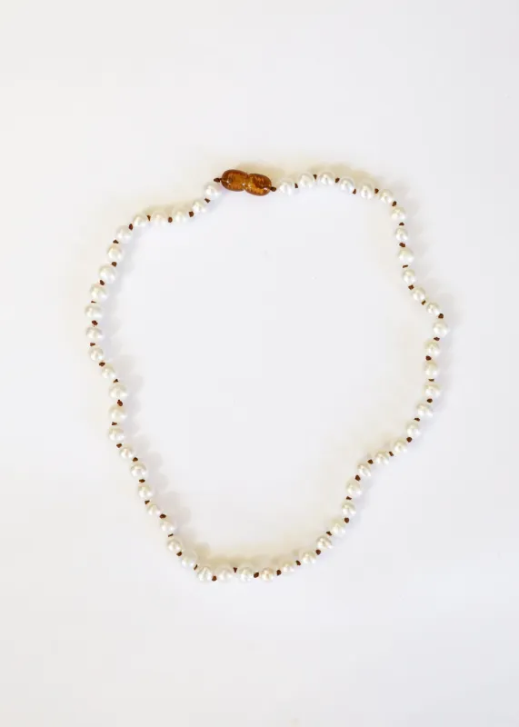 Pure Gemstone + Pearl || Necklace made by Zulily