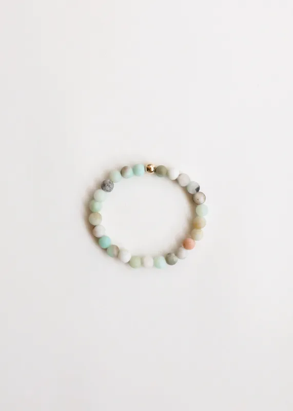 Raw Amazonite + 14k Gold Filled || Beaded Bracelet made by Zulily