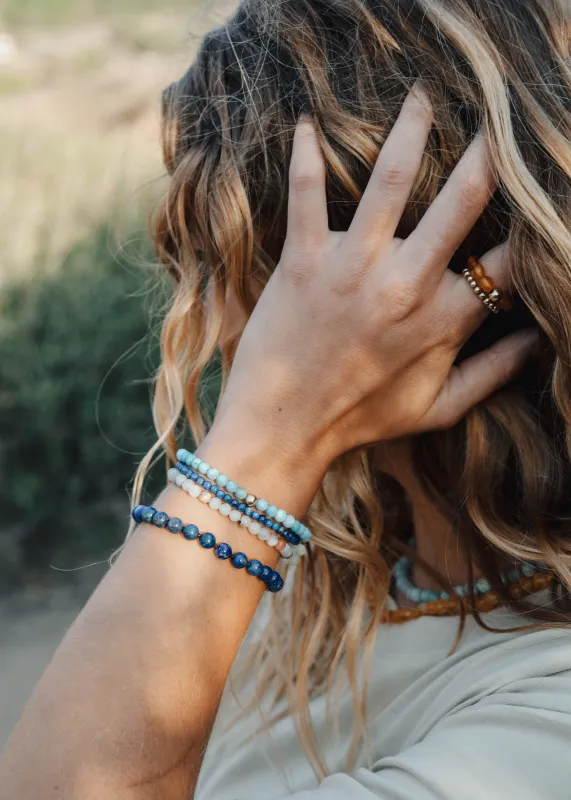 Pure Gemstone + Lapis || Anklet or Bracelet made by Zulily