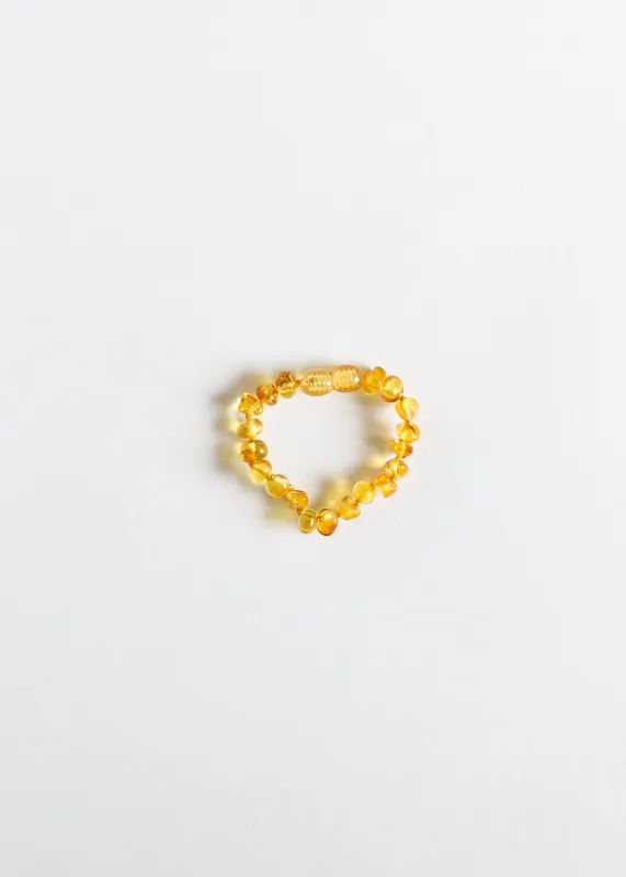 Polished Honey Baltic Amber || Anklet or Bracelet made by Zulily