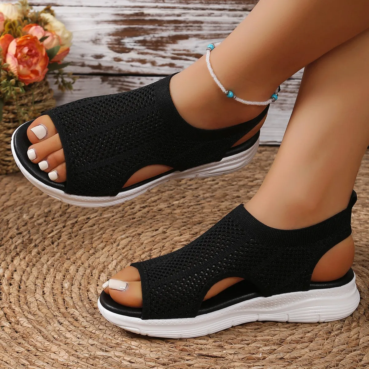 Breathable Mesh Open Toe Sandals sold by Zulily