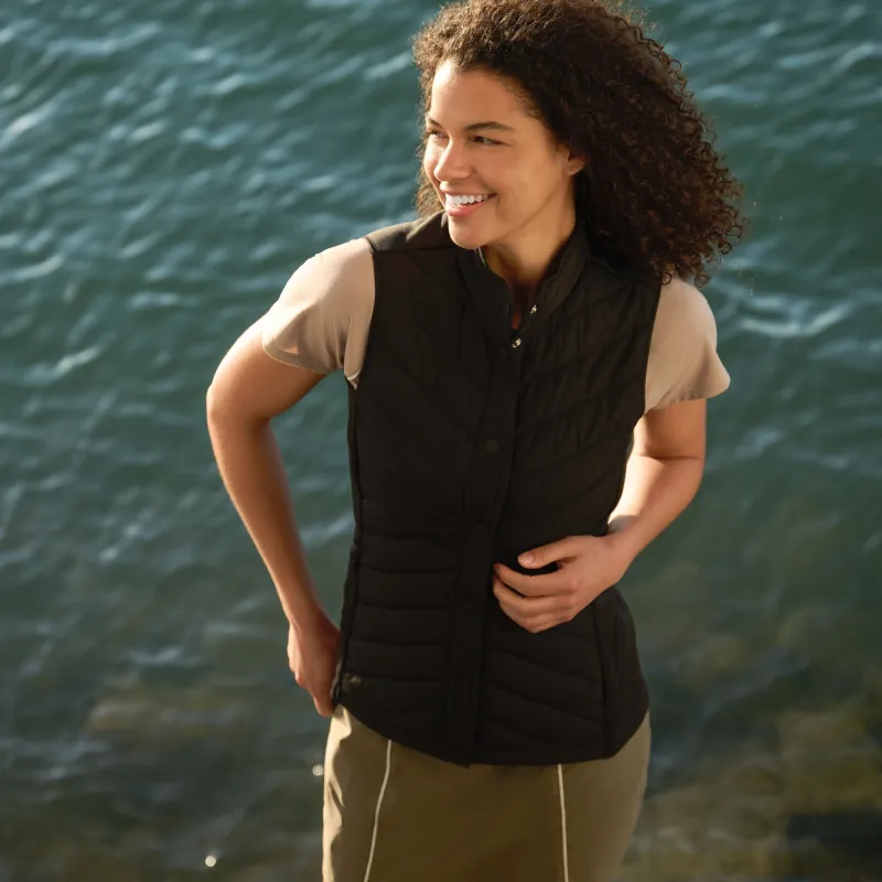Women's Hybrid Button Front Vest made by Free Country