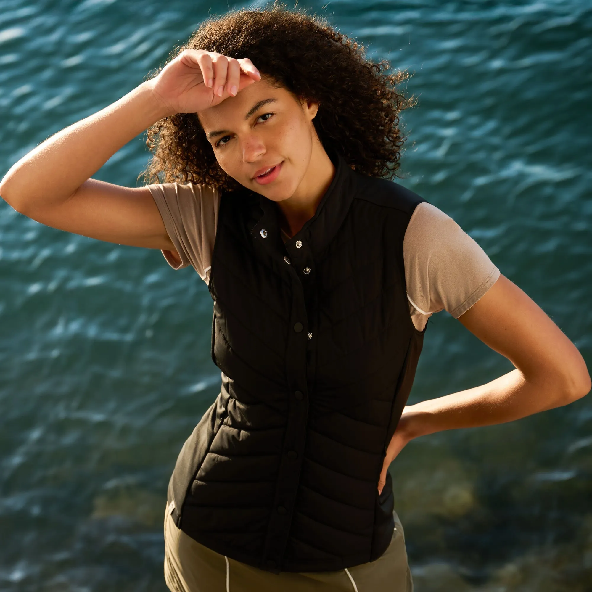 Women's Hybrid Button Front Vest sold by Zulily product image thumbnail 5